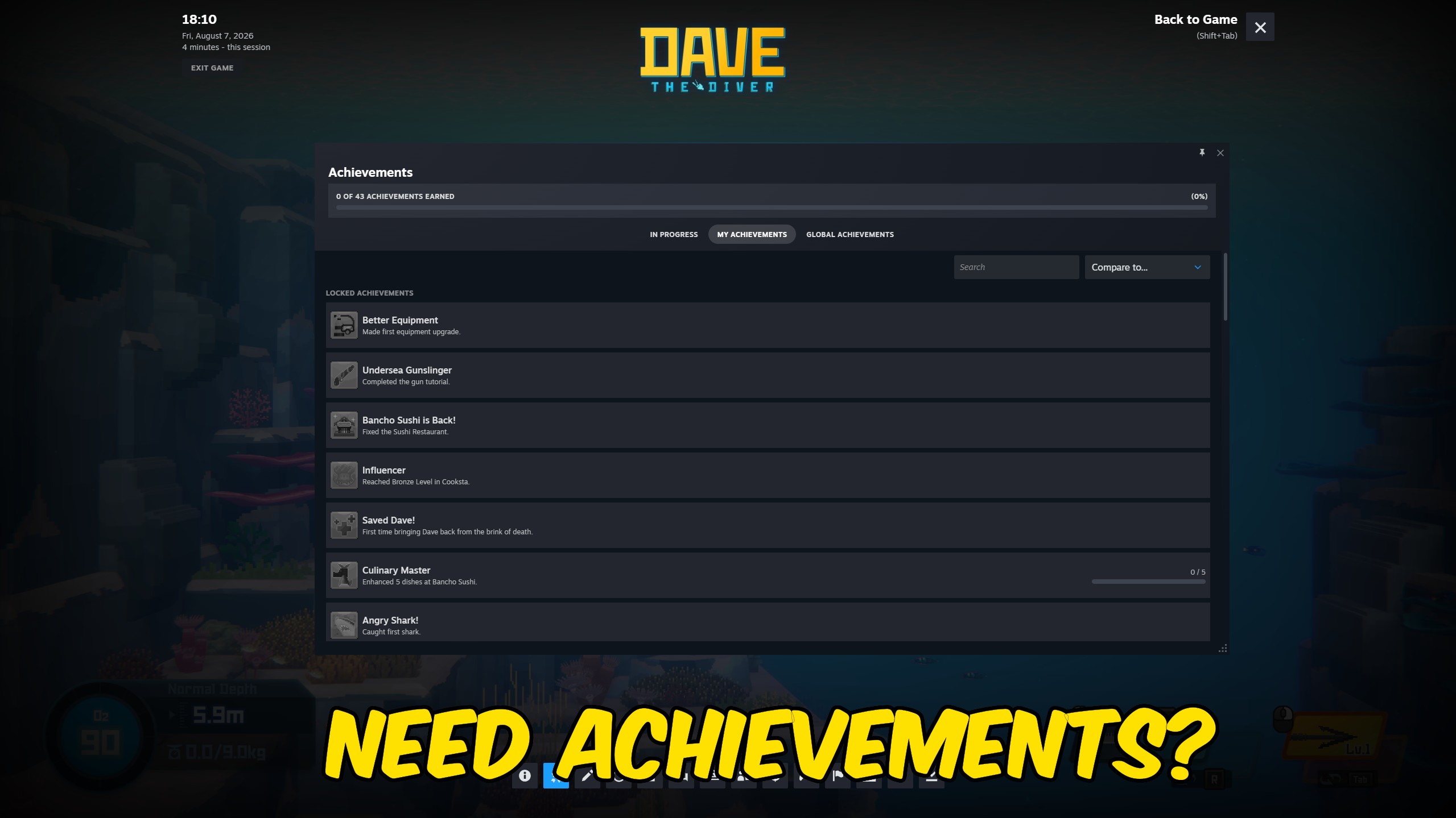 Wall of Fame (Unlock Achievements)